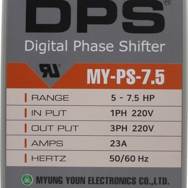 CONVERTIDOR DIGITAL DE FASE PARA MOTORES TRIFASICOS CON RANGO DE CORRIENTE MINIMO DE 16 AMP Y MAXIMO DE 23 AMP. RANGO ESTIMADO DE MOTOR 5 - 7.5HP ENTRADA 1F 220V SALIDA 3F 220V