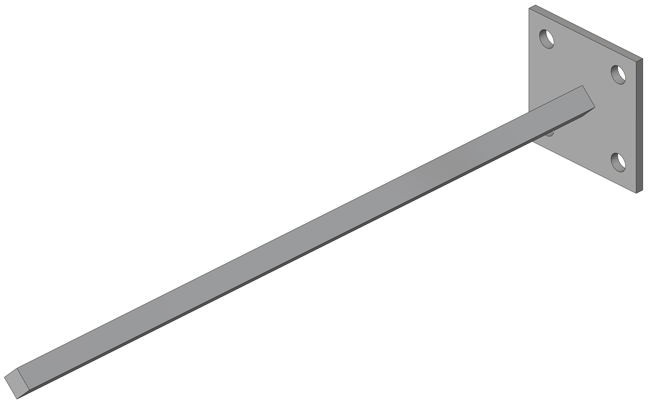 11-03-020_1.jpg TOW BAR MOUNT 16 IN LG WLDMT .50 IN SQ - Image 1